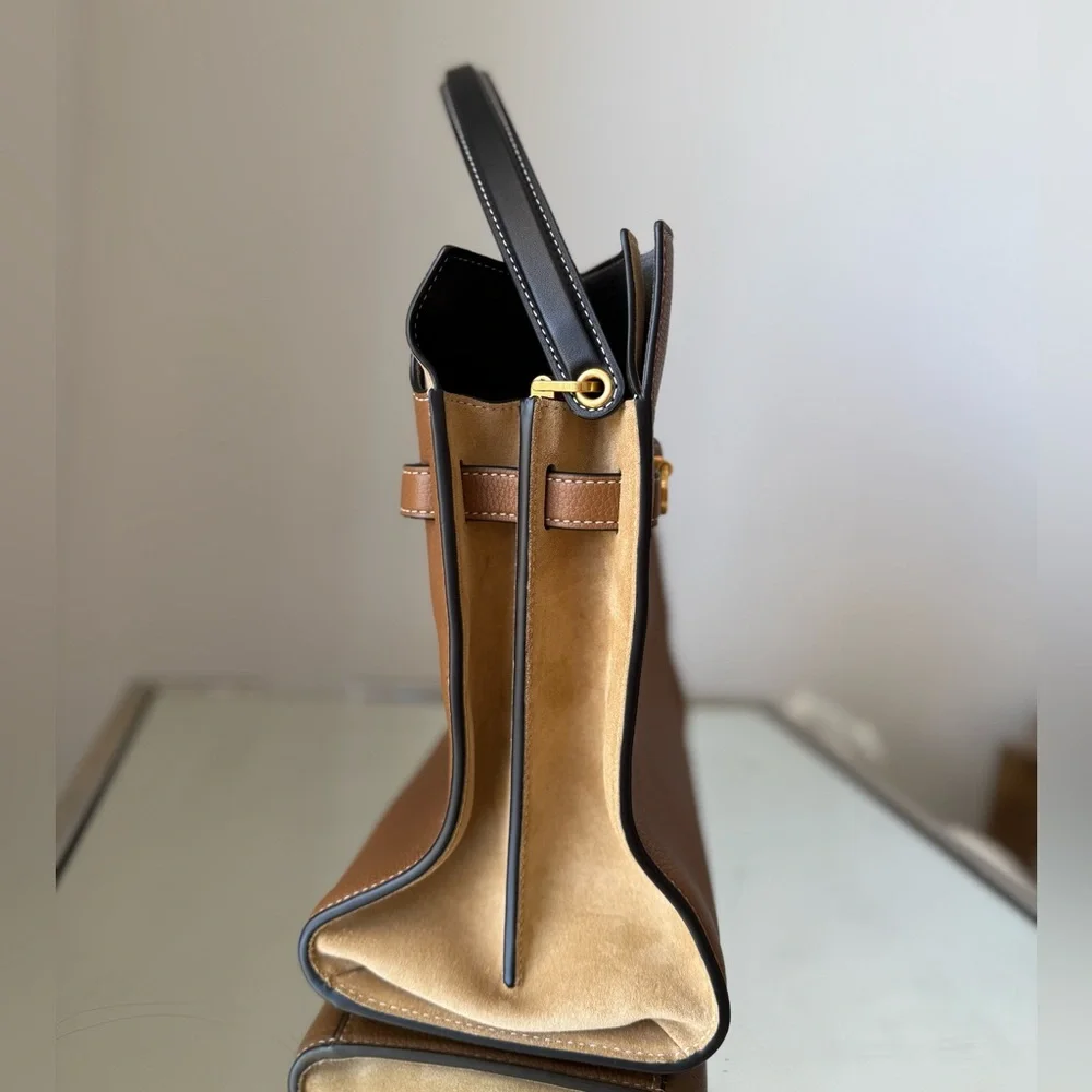 Like new Tory Burch Lee Radziwill Double tote bag - "Tigers Eye" - Picture 9 of 13